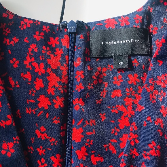 FiveSeventyFive - Floral Satin Wrap Dress - Picture 2 of 9